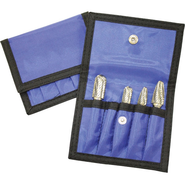5pc. Alucut Bur Set in Blue Pouch No Logo